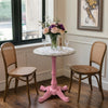 Avalon Sawar Marble Restaurant Table with Metal Legs - Small