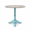 Haven Sawar Marble Restaurant Table with Metal Legs - Large