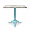 Ridgeway Sawar Marble Restaurant Table with Metal Legs - Large