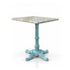 Ridgeway Sawar Marble Restaurant Table with Metal Legs - Medium