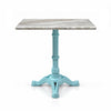 Ashford Sawar Marble Restaurant Table with Metal Legs - Large