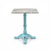 Ashford Sawar Marble Restaurant Table with Metal Legs - Small