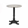 Crestwood Sawar Marble Restaurant Table with Metal Legs - Small