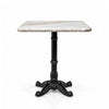 Hartley Sawar Marble Restaurant Table with Metal Legs - Medium