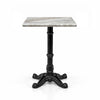 Dalton Sawar Marble Restaurant Table with Metal Legs - Small
