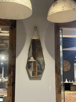Maren Stainless Steel Wall Mirror with Leather Strap thumbnail 1