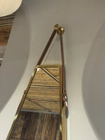 Maren Stainless Steel Wall Mirror with Leather Strap thumbnail 3