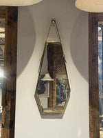 Maren Stainless Steel Wall Mirror with Leather Strap thumbnail 5