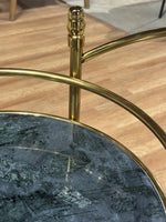 Lorne Stainless Steel Aluminium Trolley - Green Marble thumbnail 4