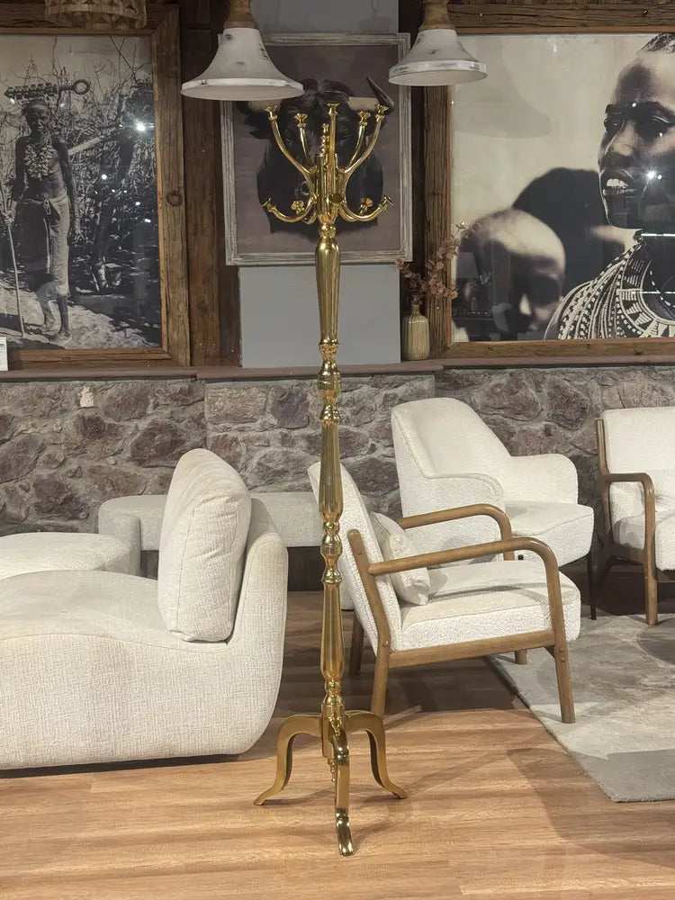 Idris Aluminium Coat Stand real view 1