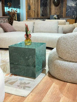Sable Marble SideTable with Wheel - Green Marble thumbnail 8