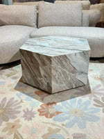 Birch Sawar Marble Coffee Table with Wheel thumbnail 5