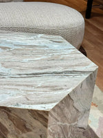 Birch Sawar Marble Coffee Table with Wheel thumbnail 6