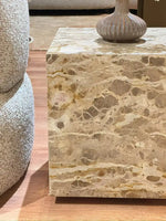 Sable Marble SideTable with Wheel - Panther Marble thumbnail 3