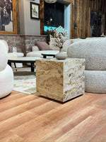 Sable Marble SideTable with Wheel - Panther Marble thumbnail 6