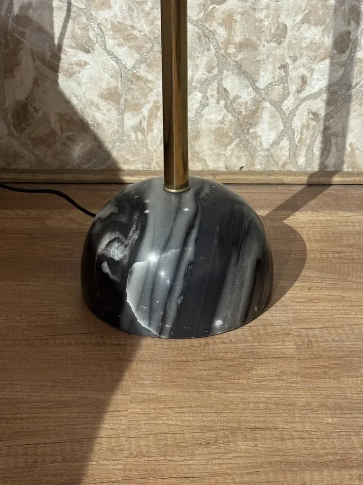 Calloway Black Marble Base Floor Lamp real view 3