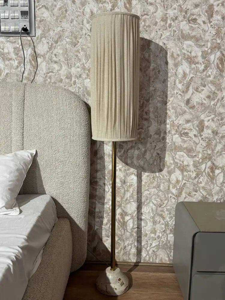 Orion Panther Marble Base Floor Lamp real view 1