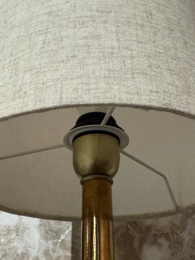 Magnus Sawar Marble Base Floor Lamp real view 7