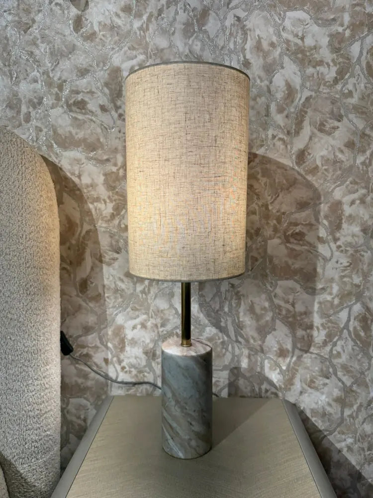 Senna Sawar Marble Base Table Lamp real view 2