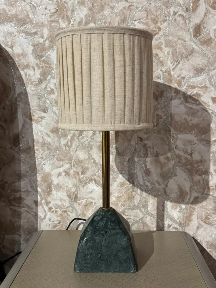 Hazel Green Marble Base Table Lamp real view 1