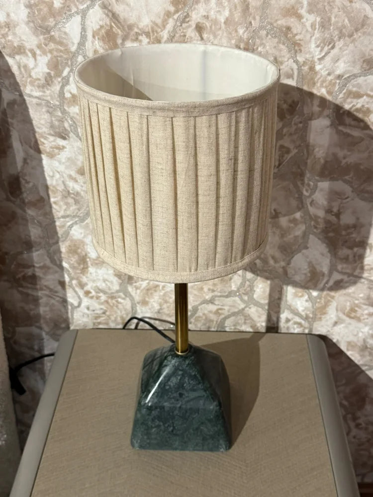 Hazel Green Marble Base Table Lamp real view 6