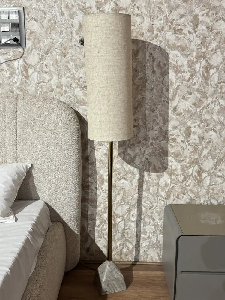 Theron Sawar Marble Base Floor Lamp real view 1