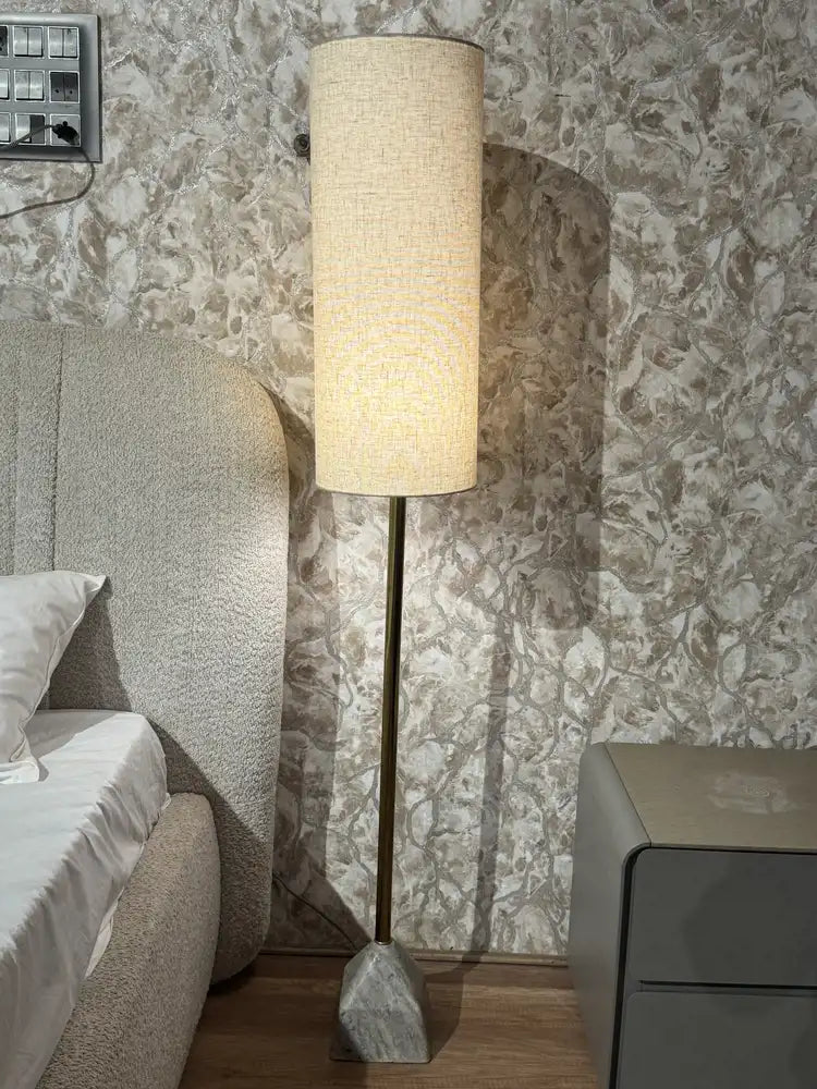 Theron Sawar Marble Base Floor Lamp real view 2