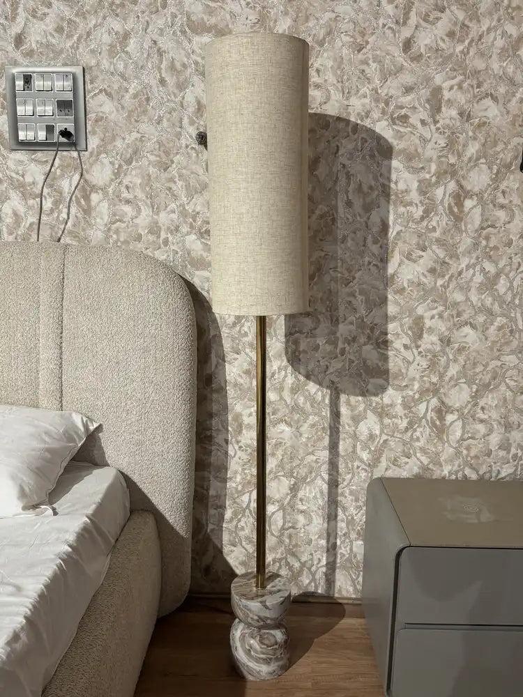 Lennox Sawar Marble Base Floor Lamp real view 1
