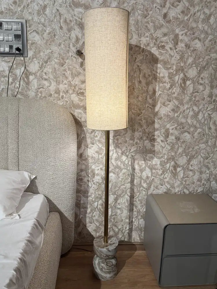 Lennox Sawar Marble Base Floor Lamp real view 2