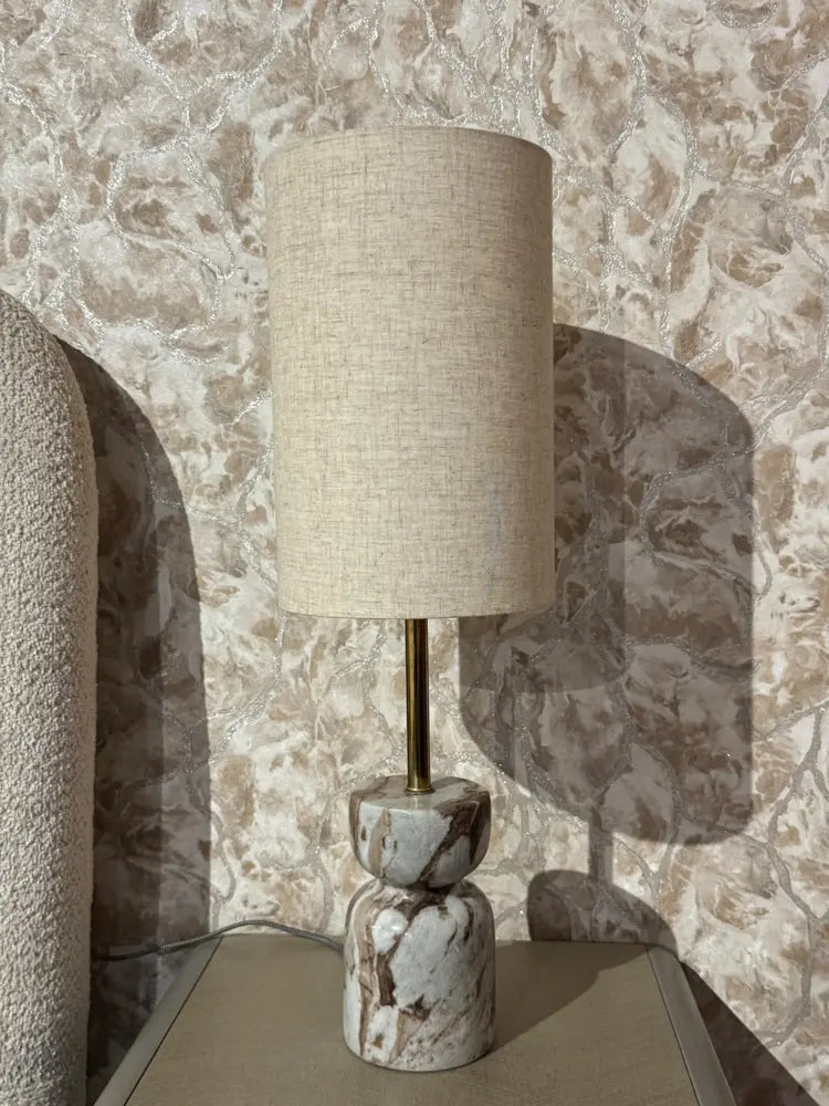 Vera Sawar Marble Base Table Lamp real view 1