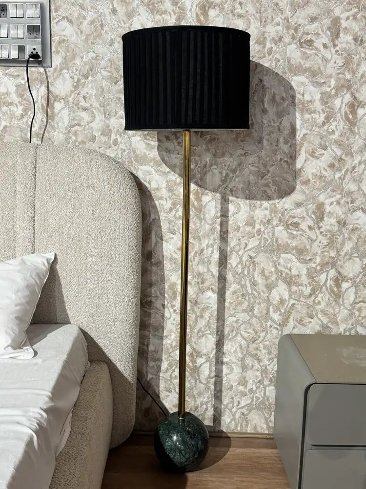 Arbor Green Marble Base Floor Lamp real view 1