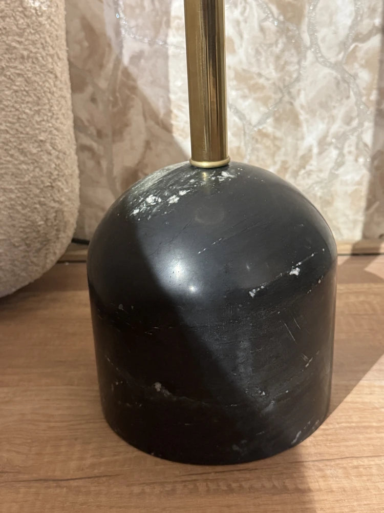Drake Black Marble Base Floor Lamp real view 4