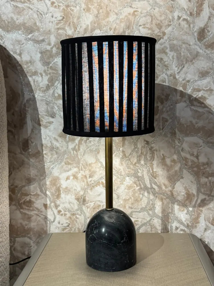 Elowen Black Marble Base Table Lamp real view 5