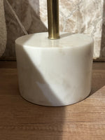 Bronte White Banswara Marble Base Floor Lamp thumbnail 3