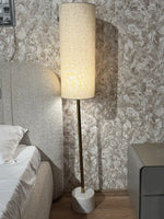 Bronte White Banswara Marble Base Floor Lamp thumbnail 2