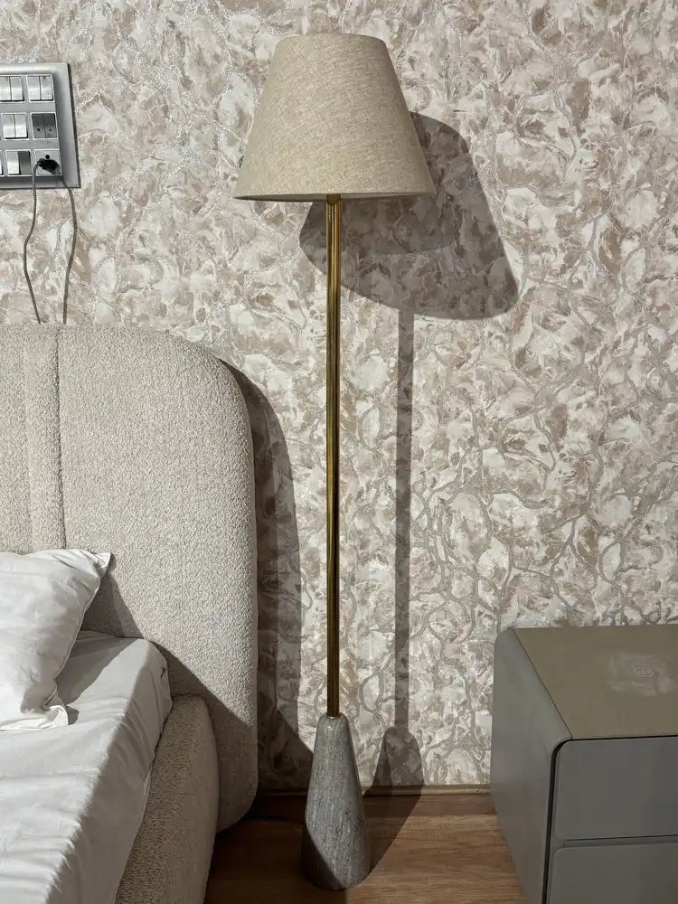 Valor Morchana Marble Base Floor Lamp real view 1
