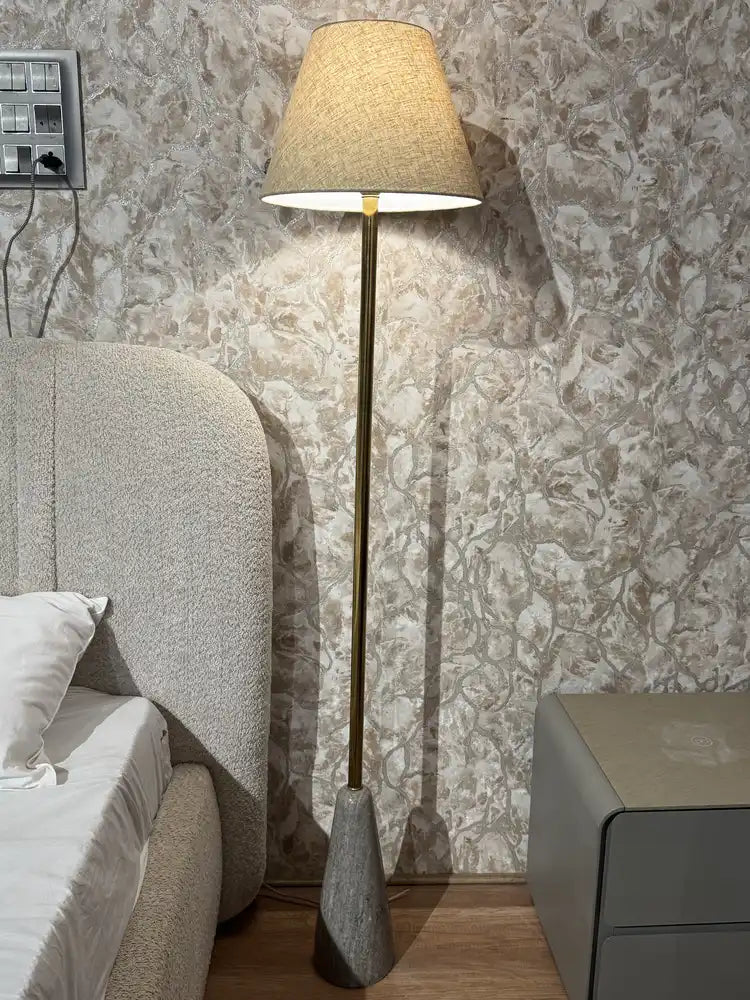 Valor Morchana Marble Base Floor Lamp real view 2