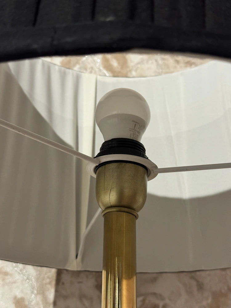 Wolfe Black Marble Base Floor Lamp real view 4