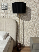 Garnet Red Marble Base Floor Lamp thumbnail 1