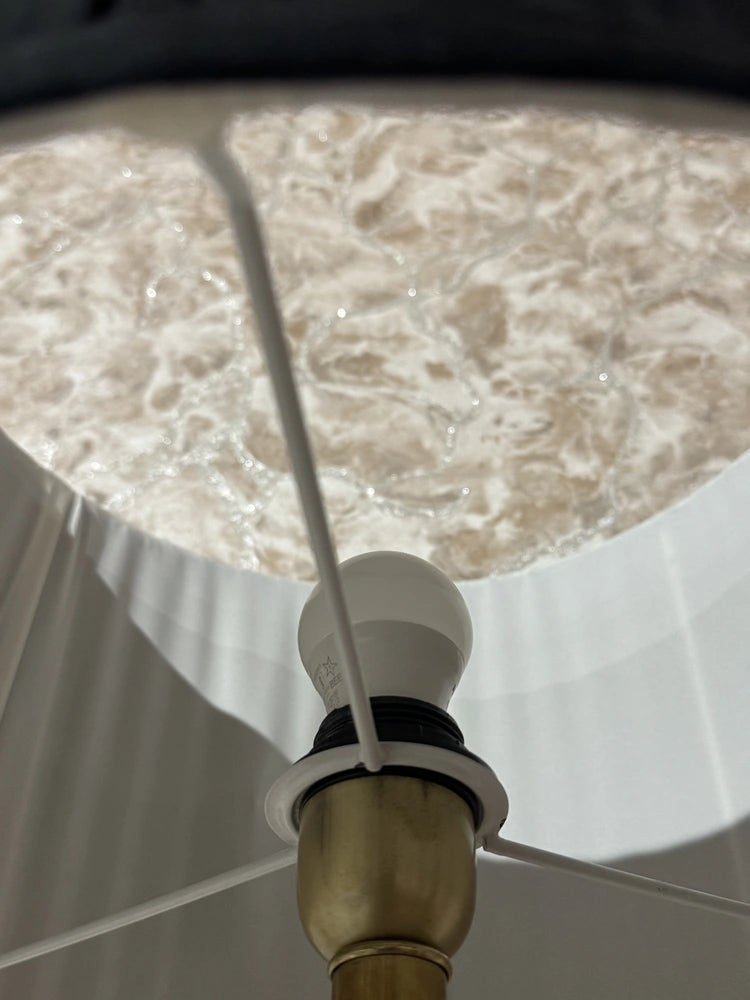 Garnet Red Marble Base Floor Lamp real view 4