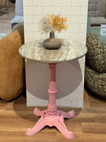 Avalon Sawar Marble Restaurant Table with Metal Legs - Small thumbnail 2