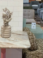 Calloway Sawar Marble Restaurant Table with Metal Legs - Medium thumbnail 5