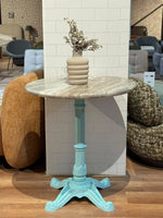 Haven Sawar Marble Restaurant Table with Metal Legs - Medium thumbnail 1