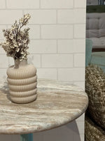Haven Sawar Marble Restaurant Table with Metal Legs - Small thumbnail 3