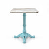 Ridgeway Sawar Marble Restaurant Table with Metal Legs - Small