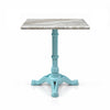 Ashford Sawar Marble Restaurant Table with Metal Legs - Medium