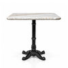 Hartley Sawar Marble Restaurant Table with Metal Legs - Large