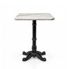 Hartley Sawar Marble Restaurant Table with Metal Legs - Small