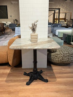 Hartley Sawar Marble Restaurant Table with Metal Legs - Large thumbnail 2