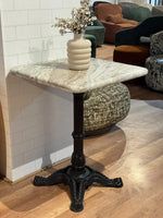 Hartley Sawar Marble Restaurant Table with Metal Legs - Small thumbnail 3